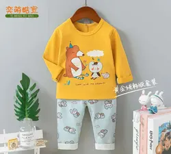 ست بلوز شلوار دایناسور قهرمان تمام پنبه کد:9019