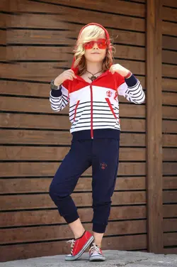 ست سوویشرت شلوار خرسی تمام پنبه کد:9060