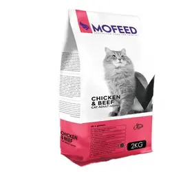 غذای گربه بالغ 2 کیلویی مرغ و گوشت Mofeed