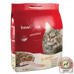 غذای خشک گربه مخلوط 5 کیلویی کروسینیس Bewicat