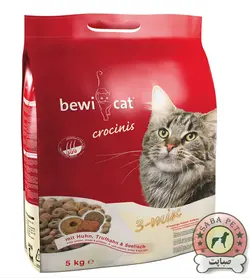 غذای خشک گربه مخلوط 5 کیلویی کروسینیس Bewicat