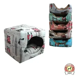 جای خواب 2 منظوره مکعبی طرح دار Unique
