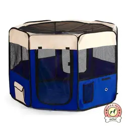 پارک سگ و گربه 8ضلعی مدل پارچه ای مسقف PetComer