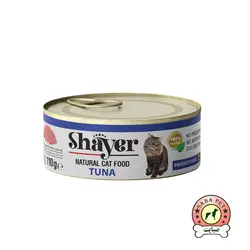 کنسرو گربه نچرال تن ماهی طبیعی 110 گرم Shayer