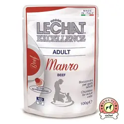 پوچ گربه با طعم گوشت 100 گرمی Monge Lechat