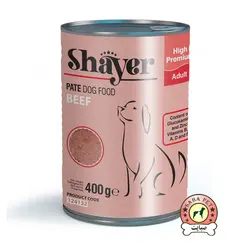 کنسرو سگ با طعم پته گوشت 400 گرم Shayer