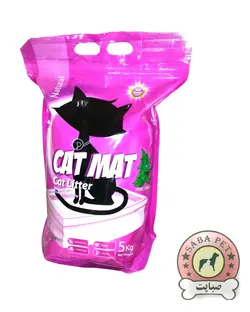 خاک گربه 5 کیلویی با عطر لوندر Cat Mat