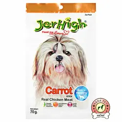 تشویقی مدادی سگ با طعم مرغ و هویج 70گرم JerHigh