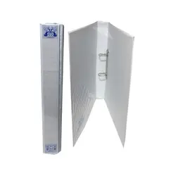 کلاسور کاوردار 2.5 سانتی متر 2 حلقه ای سفید آپادانا