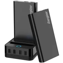 شارژر همراه  به همراه پایه شارژ مدل PS20000 ظرفیت 20000 میلی آمپر ساعت  انرجایزر