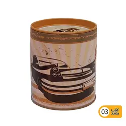 قلک فلزی استوانه طرح کلاسیک ماشین مدل CK_107