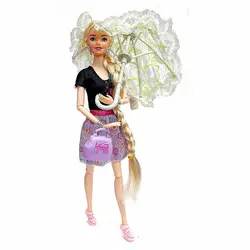 عروسک باربی با چتر (متنوع)