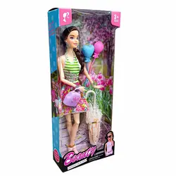 عروسک باربی با چتر (متنوع)