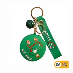 جاکلیدی سیلیکونی آویز دار مدل آیینه دار طرح متنوع