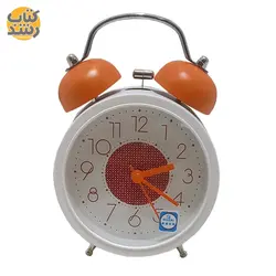 ساعت رومیزی زنگ دار طرح تک رنگ کلاسیک سایز کوچک