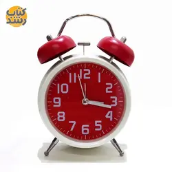 ساعت رومیزی فلزی زنگ دار سایز بزرگ طرح کلاسیک