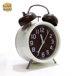 ساعت رومیزی فلزی زنگ دار سایز بزرگ طرح کلاسیک