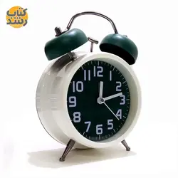 ساعت رومیزی فلزی زنگ دار سایز بزرگ طرح کلاسیک