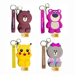 جا کلیدی (سرکلیدی) و کیف هندزفری فانتزی سیلیکونی طرح حیوانات