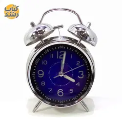 ساعت رومیزی زنگ دار استیل سایز بزرگ شب نما