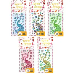 استیکر A6 فانتزی طرح منجوق برجسته متنوع