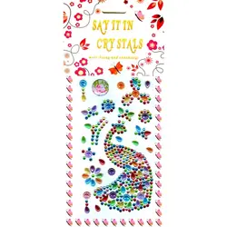 استیکر A6 فانتزی طرح منجوق برجسته متنوع