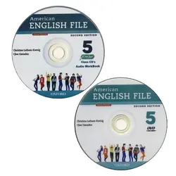American English File 5 (2nd) SB+WB+2CD+DVD انگلیش فایل قطع رحلی