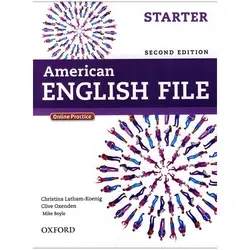 American English File Starter (2nd) SB+WB+CD+DVD انگلیش فایل استارتر قطع رحلی