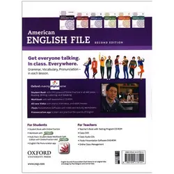 American English File Starter (2nd) SB+WB+CD+DVD انگلیش فایل استارتر قطع رحلی