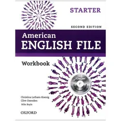 American English File Starter (2nd) SB+WB+CD+DVD انگلیش فایل استارتر قطع رحلی