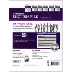 American English File Starter (2nd) SB+WB+CD+DVD انگلیش فایل استارتر قطع رحلی