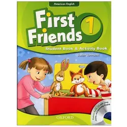 American First Friends 1 In One Volume (SB+WB+DVD) فرست فرندز قطع رحلی