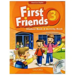 American First Friends 3 In One Volume (SB+WB+CD) فرست فرندز قطع رحلی