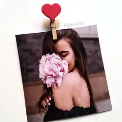 گیره چوبی قلبی