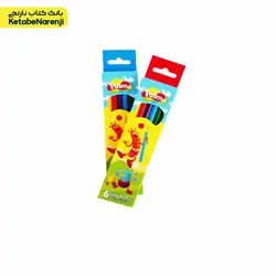 مداد رنگی ۶ رنگ جعبه مقوایی پالمو palmo