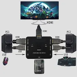 سویچ دو پورت HDMI KVM مدل EL-21HA