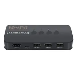 سویچ چهار پورت HDMI KVM نت پیل مدل HK401