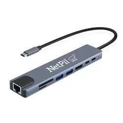 هاب 8 پورت usb c نت پیل مدل 8030