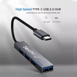 هاب 4 پورت USB-C نت پیل مدل T809A