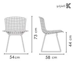 صندلی بدون دسته برتويا نظری