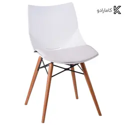 صندلی پايه چوبی با تشک شل