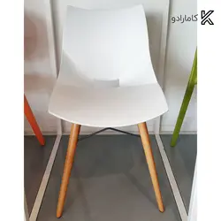 صندلی پايه چوبی با تشک شل