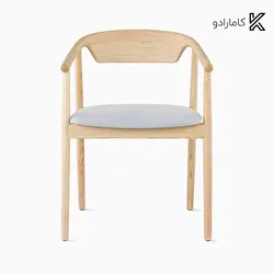صندلی دسته دار با تشک پراگ