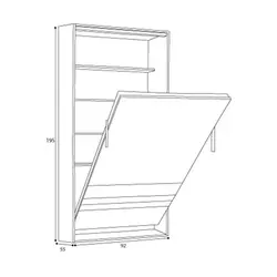 تخت یک نفره تاشو ایستاده رابین