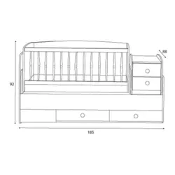 تخت نوزاد به نوجوان ساینا