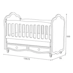 تخت نوزاد کاملیا