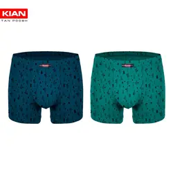 پک دو عددی شورت پادار طرح کاج سبز و کله غازی