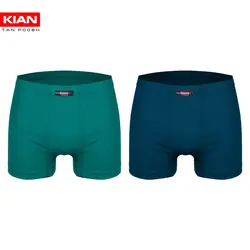 پک دو عددی شورت پادار کلاسیک سبز و کله غازی