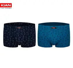 پک دو عددی شورت نیم پا طرح دوچرخه سورمه ای تیره و آبی آنتی باکتریال