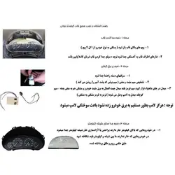 قاب دور کیلومتر چراغ دار پژو 405 و پارس (89 تا 93)